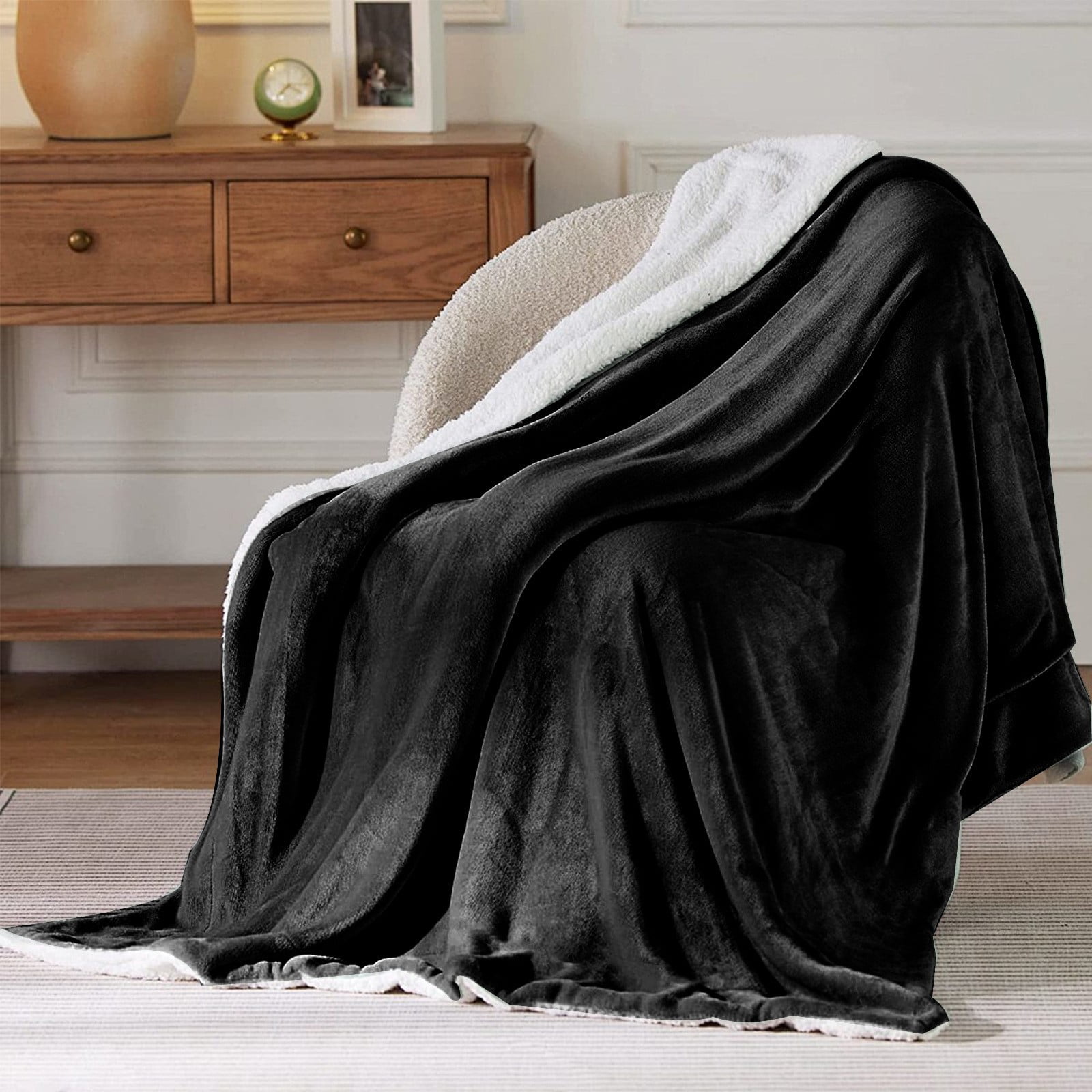 Pet Blanket, Sheepskin Blanket - Loetky Double Layer Blanket, Waterproof Flannel for Dog Cat Bed - 153*203Cm