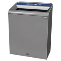 Rubbermaid Commercial Configure Indoor Recycling Trash Can, 45 gal, Gray, Mixed Recycling by RUBBERMAID COMMERCIAL PROD.