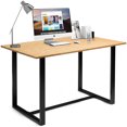 thumbnail image 6 of Gymax Modern Dining Table for 4 People w/ Metal Frame Bamboo Top Natural, 6 of 10