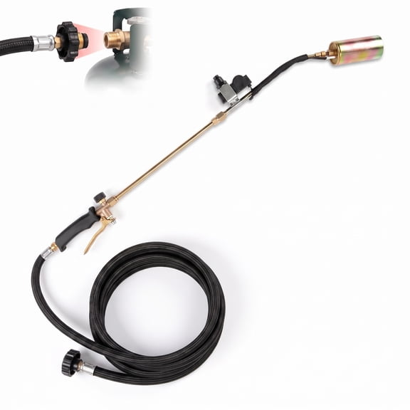 Propane Torch Weed Burner weed torch propane burner 10 Ft Hose Durable Blow Torch with Adjustable Flame, 400,000 BTU