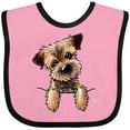 thumbnail image 3 of Inktastic Border Terrier Boys or Girls Baby Bib, 3 of 4