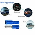 thumbnail image 2 of Blue Bullet Connector Electrical For 14-16Awg Insulated Crimp Male +Female, 2 of 6
