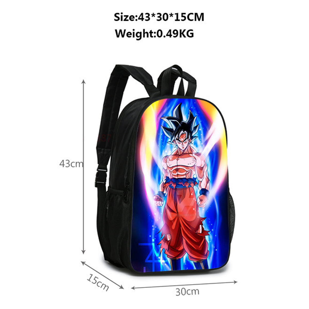 New Dragon Ball Z Backpack Cartoon Goku Student School Travel Bag Teenagers  Boys Girls Start School Gifts-#02 