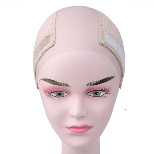 Gorro de peluca con banda de agarre para mantener las pelucas en su lugar Más encaje transparente de tapa completa para pelucas delanteras de encaje - Gorro antideslizante que hace que su peluca no te