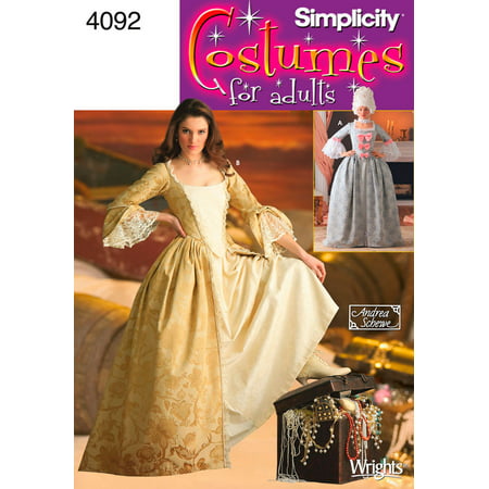 Simplicity Misses' Size 14-22 18th Century Costume Pattern, 1 Each
