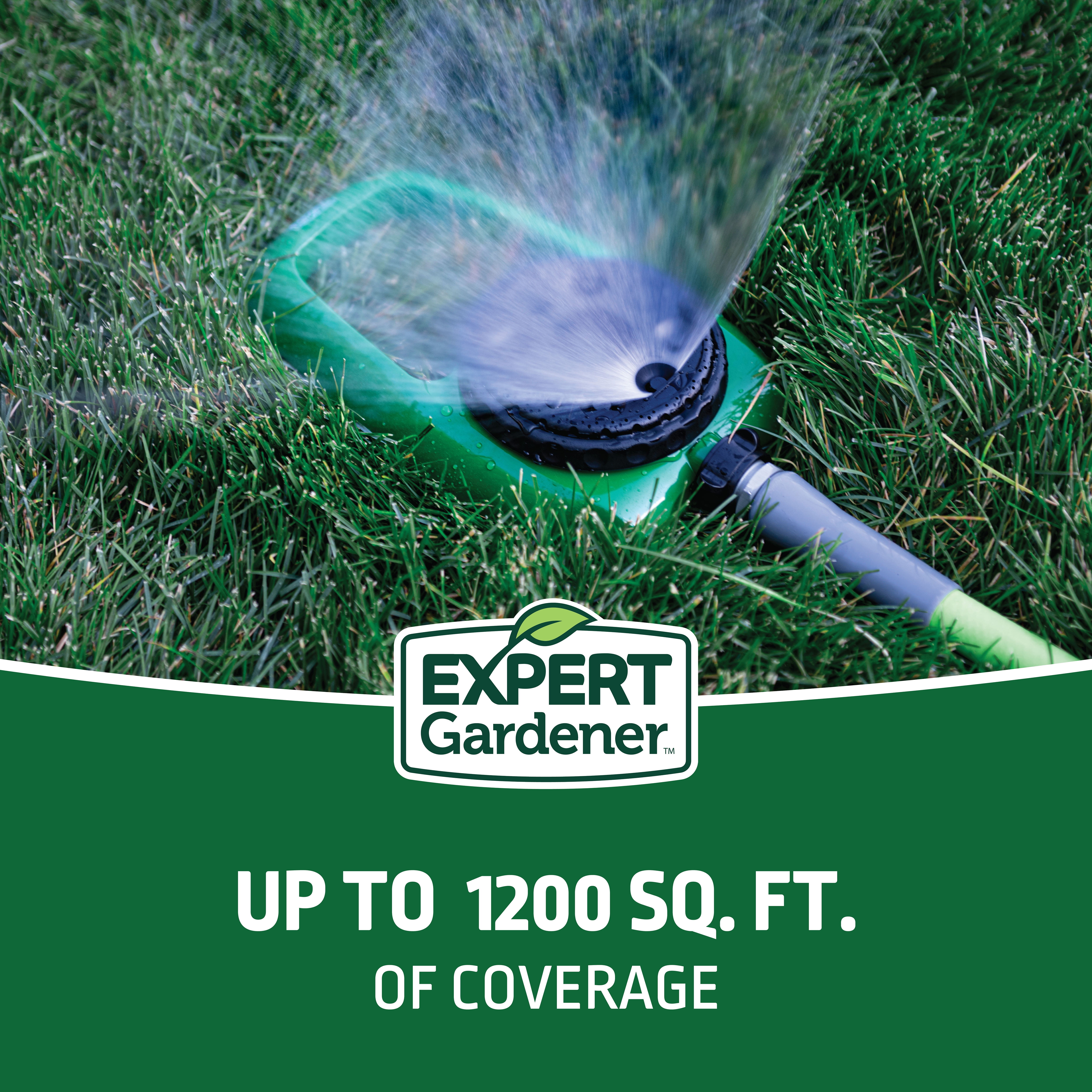 Expert Gardener 1200 Sq ft 8-Pattern Stationary Lawn Sprinkler