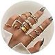 thumbnail image 2 of Gold Stackable Rings for Women Trendy Stocking Stuffers Cute Rings Stuff Boho Moon Star Butterfly Knuckle Ring Set Gold Jewelry Christmas Gifts 2024, 2 of 5
