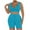 Sky Blue, variant on Hueook Sweat Suits For Womens 2 Piece Women's Fashion Two-piece Solid Color V-Neck Tank And Short Sports Casual Suit Hot Pink M