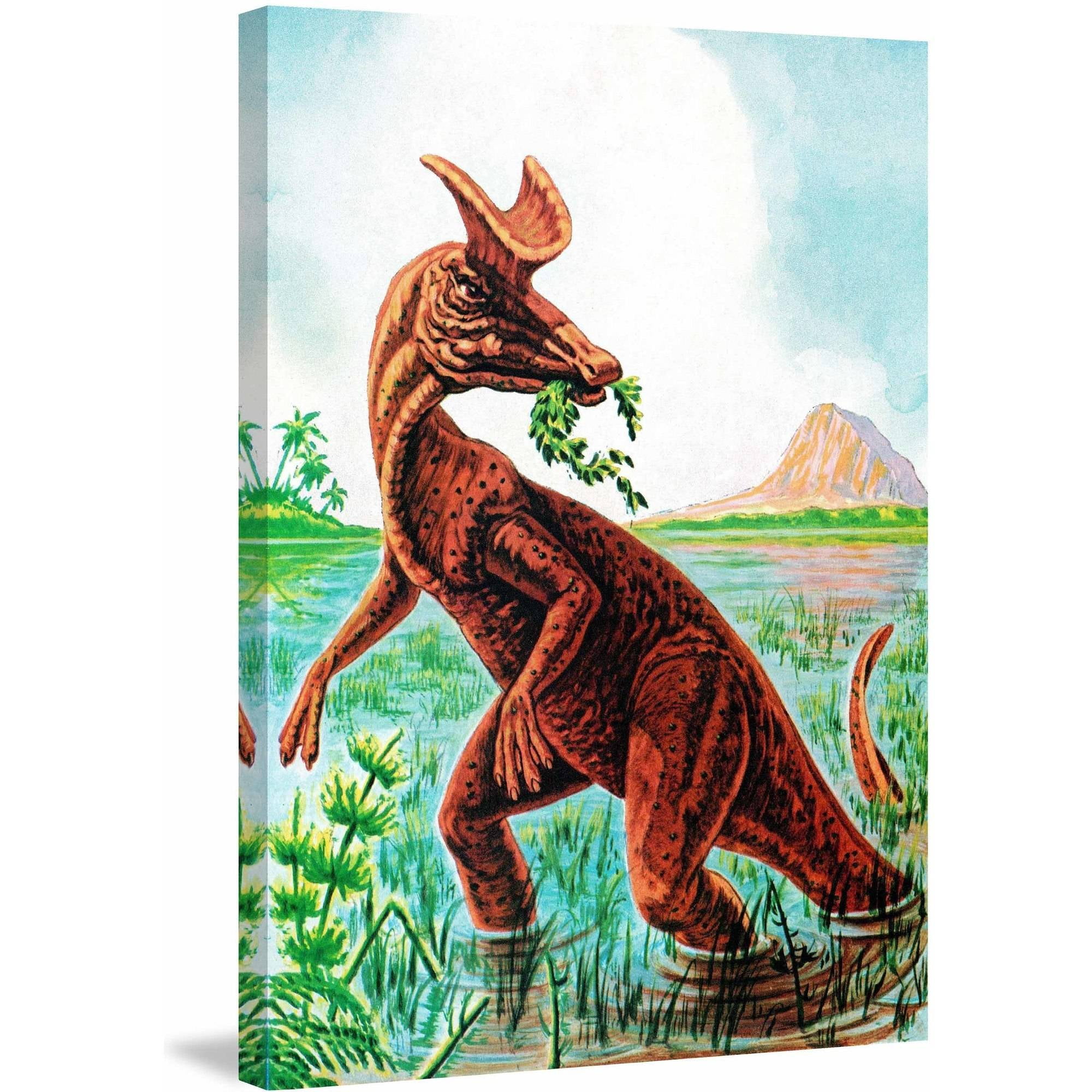 Marmont Hill "Lambeosaurus" by Curtis Painting Print on Canvas