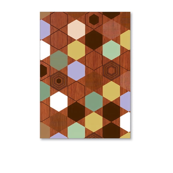 Viabella Geometric Standard Journals, 100 Pages, 4 Pack