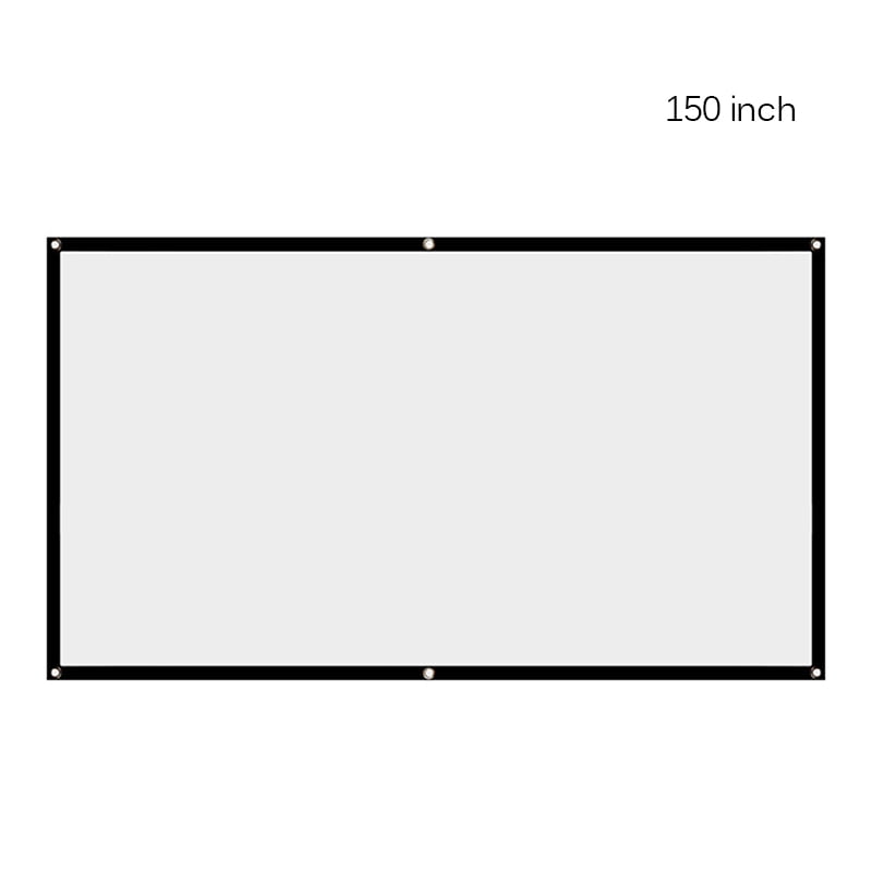 Buy 100/120/150 Inch Projector Screen HD 16:9 White Dacron Video Wall ...