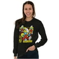 thumbnail image 3 of Smurfs Cute Kung Fu Smurfette Otaku Women's Long Sleeve T Shirt Brisco Brands S, 3 of 6