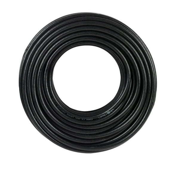 TygerWire Câble Coaxial 100 Pieds RG6 avec Tresse 60 %-UL(Noir)