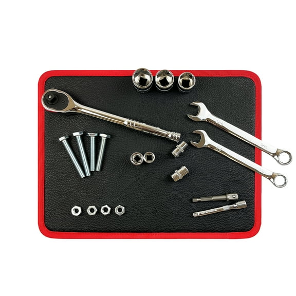 1-Piece Magnetic Tool Parts Mat, Flexible Magnetic Tool Holder, Tools Can Stay Vertical, Horizontal and Inverted Statuses,for Screw, Bolts, Nuts, Washers, Pins