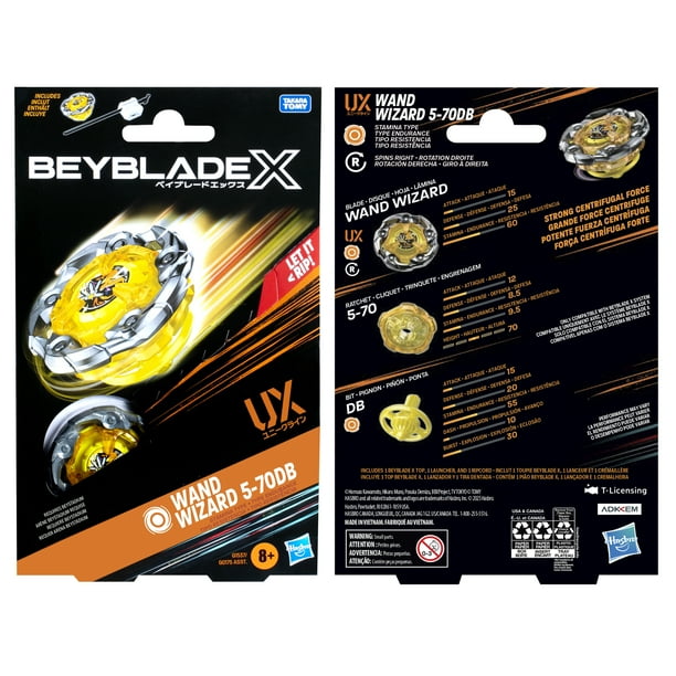 Beyblade X Wand Wizard Battling Top & Launcher Set for Stores