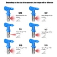 thumbnail image 3 of TFixol Airless Paint Nozzles Set Reversible Spraying Machine Tips Airless Paint Sprayer Nozzle Kit Airless Sprayer Spraying Machine Accessory, 3 of 7