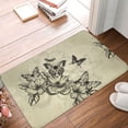 thumbnail image 5 of Fotbe Extra Durable Door Mat - Dirt Trapping Outdoor Welcome Mats - Non-Slip Outdoor Door Mats - Low Profile Front Door Mat - Indoor (16" x 24", Vintage Floral ), 5 of 9