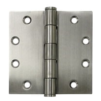 SS45NBU32D 4-1/2" x 4-1/2" Square Hinge; Satin Stainless Steel Finish