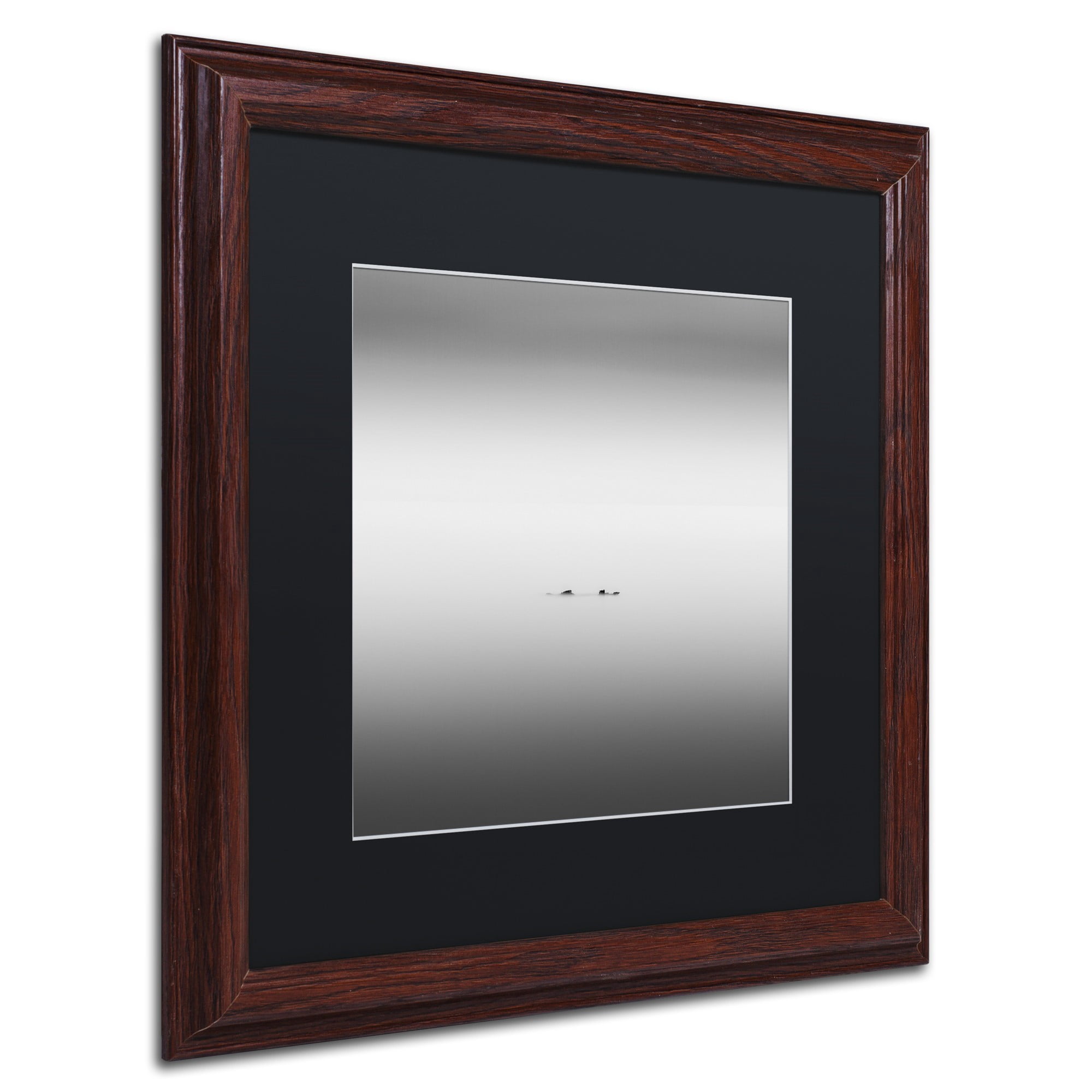 Trademark Fine Art "Loch Ness" Canvas Art by Dave MacVicar, Black Matte, Wood Frame