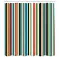 thumbnail image 2 of Ambesonne Pastel Shower Curtain, Striped Pattern Lines Print, 69"Wx84"L, Slate Blue, 2 of 4