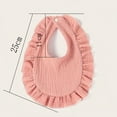 thumbnail image 6 of rygai Baby Bib Convenient Easy to Clean Soft Ruffles Design Infant Feeding Saliva Towel for Daily Usage ,Yellow, 6 of 8