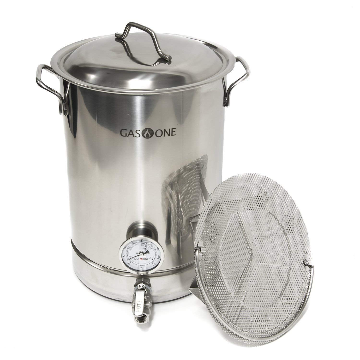 32 Qt Stainless Steel Home Brew Beer Boiling Kettle No Holes 8 Gallon