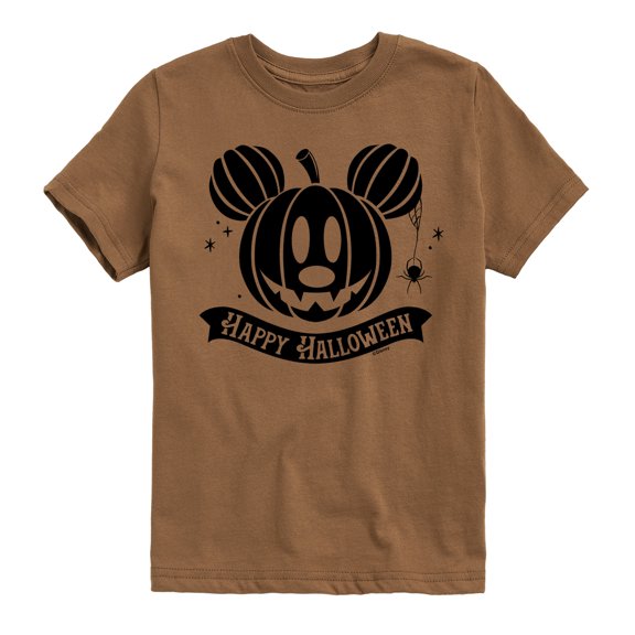 Mickey & Friends - Happy Halloween Pumpkin - Toddler And Youth Short Sleeve Graphic T-Shirt