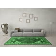 thumbnail image 3 of Ahgly Company Indoor Rectangle Oriental Emerald Green Industrial Area Rugs, 2' x 5', 3 of 4