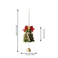 thumbnail image 2 of Christmas Decoration Garland Scene Layout Christmas Tree Decorations Rattan Ring Pendant Door Hanging Twist Stick, 2 of 7