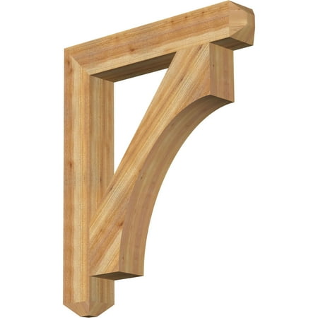 

Ekena Millwork 6 W x 38 D x 46 H Westlake Craftsman Rough Sawn Bracket Western Red Cedar