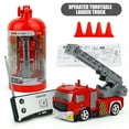thumbnail image 2 of Fire Truck Toy Set for Kids - Fire Engine Truck with Water Spraying Hose, Rotating Ladder + 3 Fireman Firefighters, Road Signs, Lights & Sounds – Toy Fire Truck for Boys Age 4-7, Girls 3 Years Old+, 2 of 9