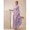Mauve Purple, variant on Mauve Purple Womens Elegant Long Sleeve Pleated Maxi Dress With Ruched