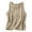a-Khaki25458, variant on Womens Solid Color Pleated Sleeveless Tank Top Loose Flowy Casual Blouse With Keyhole Back For Summer Daily Wear Casual Top