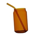 thumbnail image 3 of Taza de vidrio Macarena Recipiente para jugo de paja 350ml Taza novedosa, 3 of 8