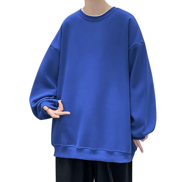 Gibobby Sudaderas y2k Sudadera para Hombre Camisa para Hombre(Azul oscuro,G)