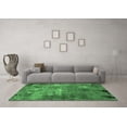 thumbnail image 3 of Ahgly Company Indoor Round Oriental Emerald Green Industrial Area Rugs, 4' Round, 3 of 4