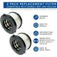 thumbnail image 4 of MaximalPower Replacement HEPA Filters Compatible with Dewalt 1/2 Gallon Wet Dry Vacuum DC5151H DC515 DCV517 DCV517B for Vacuum Cleaning Workshop Cleanup (2 Pack & Small Brush), 4 of 9