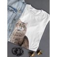 thumbnail image 3 of Cute Sitting Kitten. T-Shirt Women -SPIdeals Designs, Female x-Large, 3 of 4