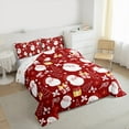 thumbnail image 4 of Manfei Kawaii Santa Claus Bedding Comforter Set for Kids, Cartoon Christmas Tree Twin Comforter Sets, Winter Festival Reversible Bedding Set, Super Cozy Room Decor, 2pcs, 4 of 9