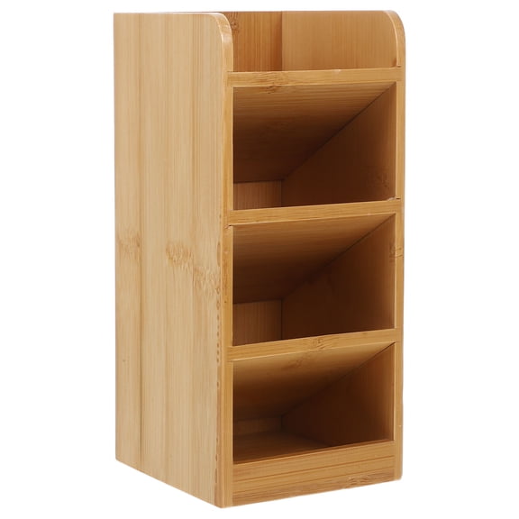 VERDANVERSE Wooden Pen Organizer for Desk, Desktop Pencil Cup and Office Supplies Holder, Tabletop Storage for Home Office