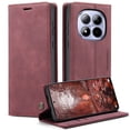 thumbnail image 3 of Funda FOXDOCK cartera de cuero retro para FOXDOCK Redmi Note 15 Pro 5G – Resistente a golpes, ranuras para tarjetas – Roja, 3 of 5