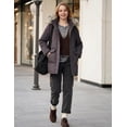thumbnail image 4 of Ampake Women's Snow Jacket Puffer Coat Winter Padded Parka with Removable Hood Charcoal L, 4 of 13