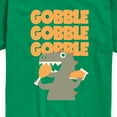 thumbnail image 3 of Instant Message - Gobble Dinosaur - Toddler & Youth Short Sleeve Graphic T-Shirt, 3 of 6
