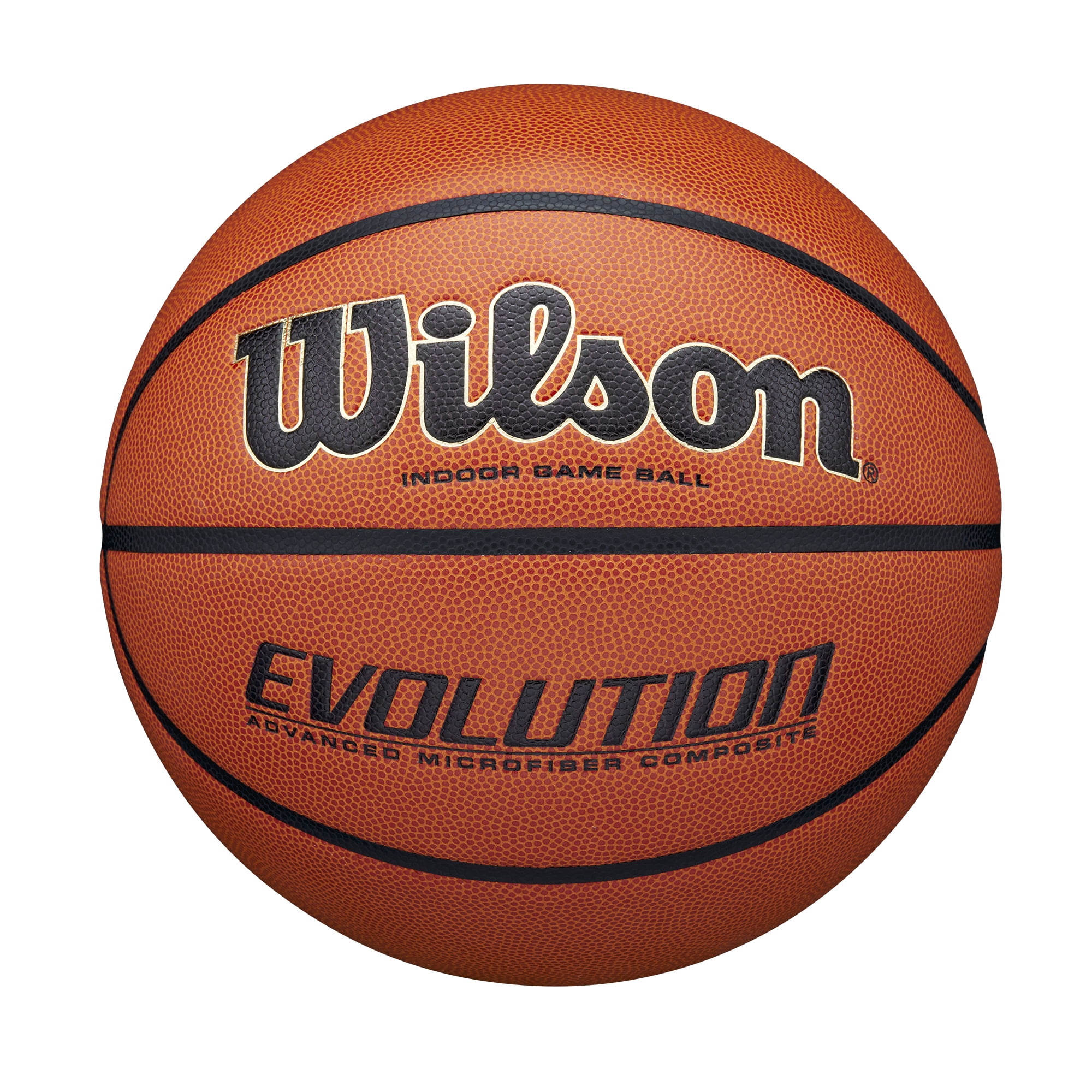 Wilson Evolution Indoor Game Basketball - Black, Size 7 - 29.5"