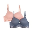 thumbnail image 1 of Bra push-up para mujer Aeropostale, paquete de 2, azul grisáceo, 1 of 4