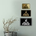 thumbnail image 4 of Signs ByLITA Classic Framed Use The Force Sign (Black Gold) - Large, 4 of 6