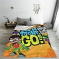 thumbnail image 7 of Teen Titans Go Fleece Blanket Super Soft Warm Throw Blankets, Plush Cozy Fuzzy Blanket, For Couch Sofa Bed Travel Camping 50"X40", 7 of 7