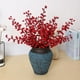 thumbnail image 2 of Rama de bayas artificiales, hojas de flores falsas de plástico, planta decorativa de bayas rojas de PE para decoración navideña de Año Nuevo 2023, 2 of 4