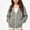 Gray, variant on ITSAME Girls Full Zip Hooded Jacket Comfy Cotton Ribbed Quilted Fall Winter Casual Outerwear with Pockets Size 7