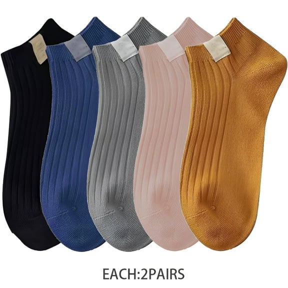 TELOLY 10Pairs Mens Ankle Socks9-13Mens Ankle Socks Size 9-11 Men's Socks ,Colormixing1